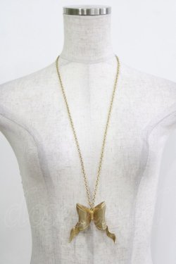 画像2: Jane Marple / リボンネックレス  ゴールド H-25-12-25-1069-JM-AC-KB-ZH