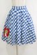 画像1: Shirley Temple / ギンガムストロベリースカート  ブルー H-25-12-25-1006-ET-SK-KB-ZH (1)