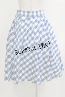 画像3: Shirley Temple / ギンガムストロベリースカート  ブルー H-25-12-25-1006-ET-SK-KB-ZT1228H