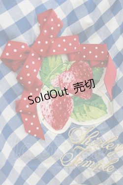 画像4: Shirley Temple / ギンガムストロベリースカート  ブルー H-25-12-25-1006-ET-SK-KB-ZT1228H