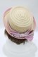 画像2: Jane Marple / リボンストローハット  ピンク H-25-12-25-1081-JM-AC-KB-ZH (2)