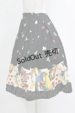 画像2: Emily Temple cute / トランププリントスカート  ブラック H-25-12-25-1007-ET-SK-KB-ZH