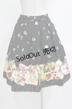 画像3: Emily Temple cute / トランププリントスカート  ブラック H-25-12-25-1007-ET-SK-KB-ZH
