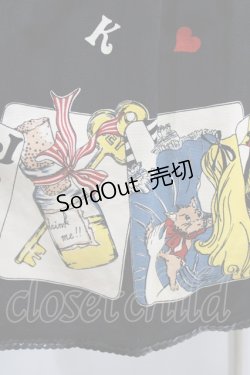 画像4: Emily Temple cute / トランププリントスカート  ブラック H-25-12-25-1007-ET-SK-KB-ZH