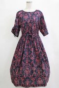 Jane Marple Dans Le Salon / Marie Antoinette drawstring sleeve dress Free ネイビー H-25-12-25-1008-JM-OP-KB-ZT1228H