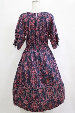 画像3: Jane Marple Dans Le Salon / Marie Antoinette drawstring sleeve dress Free ネイビー H-25-12-25-1008-JM-OP-KB-ZH
