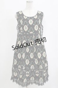 MIHO MATSUDA / ブーケレースアップジャンパースカート  ブラック H-25-12-25-1009-GO-OP-KB-ZH