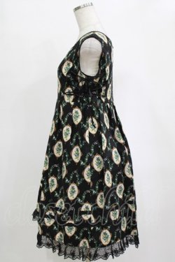 画像2: MIHO MATSUDA / ブーケレースアップジャンパースカート  ブラック H-25-12-25-1009-GO-OP-KB-ZH