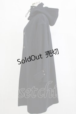 画像2: Jane Marple / フード付ウールコート  ネイビー H-25-12-25-1018-JM-CO-KB-ZH