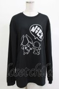 NieR Clothing / プリントLONG CUTSEW LL 黒 H-25-12-25-1020-PU-TO-KB-ZH