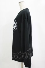 画像2: NieR CLOTHING / プリントLONG CUTSEW LL 黒 H-25-12-25-1020-PU-TO-KB-ZH (2)