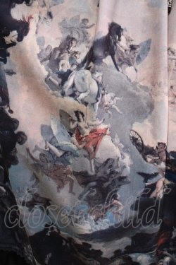 画像4: Ozz oneste / 宗教画プリント切替ワンピース  ブラック H-25-12-25-1002-OO-OP-KB-ZH