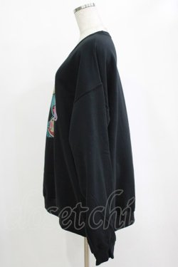 画像2: NieR Clothing / プリントSWEAT  XL 黒 H-25-12-25-1022-PU-TO-KB-ZH