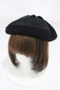 axes femme / ニットベレ‐帽  ブラック H-25-12-25-014-AX-AC-NS-ZH