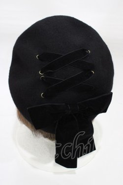 画像2: m petit by misako / AMクロミリボンベレー  ブラック H-25-12-25-015-LO-AC-YZ-ZH