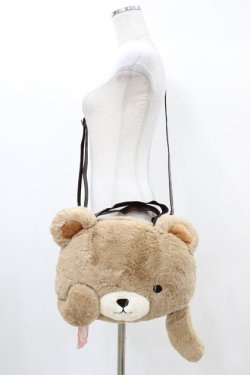 画像1: To Alice / くまさんショルダーバッグ  ブラウン H-25-12-25-017-LO-BG-NS-ZH