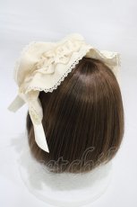 画像2: axes femme Kawaii / ドットチュールフリルカチューシャ  アイボリー H-25-12-25-002-AX-AC-YZ-ZH (2)