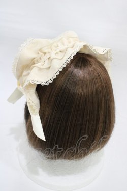 画像2: axes femme kawaii / ドットチュールフリルカチューシャ  アイボリー H-25-12-25-002-AX-AC-YZ-ZH
