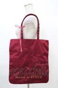 Maison de FLEUR / ドットチュールトートバッグ  ワイン H-25-12-25-019-LO-BG-NS-ZH