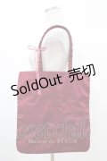 Maison de FLEUR / ドットチュールトートバッグ  ワイン H-25-12-25-019-LO-BG-NS-ZH