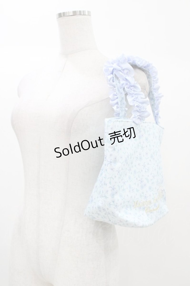 画像2: Maison de FLEUR / シナモロールフリルハンドルトートバッグ  サックス H-25-12-25-020-LO-BG-NS-ZH (2)
