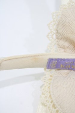 画像3: axes femme kawaii / ドットチュールフリルカチューシャ  アイボリー H-25-12-25-002-AX-AC-YZ-ZH