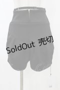 Melt the lady / ベルト付きショートパンツ S ブラック H-25-12-25-027-PU-PA-NS-ZH