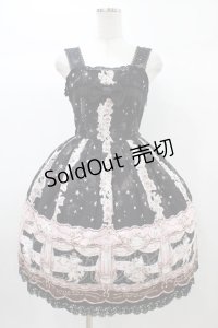 BABY,THE STARS SHINE BRIGHT / 星空のマザーグース柄ジャンパースカートII Free インマイドリーム（ブラック） H-25-12-25-030-BA-OP-NS-ZH