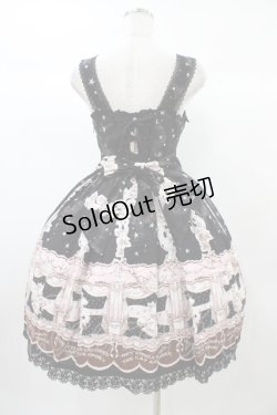 画像2: BABY,THE STARS SHINE BRIGHT / 星空のマザーグース柄ジャンパースカートII Free インマイドリーム（ブラック） H-25-12-25-030-BA-OP-NS-ZH