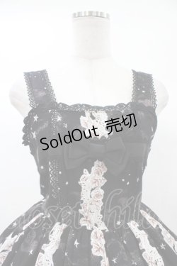 画像4: BABY,THE STARS SHINE BRIGHT / 星空のマザーグース柄ジャンパースカートII Free インマイドリーム（ブラック） H-25-12-25-030-BA-OP-NS-ZH