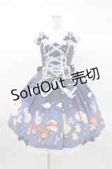 Happy Balloon あみあげジャンパースカート ネイビー系 metamorphose / Happy balloon あみあげジャンパースカート Free