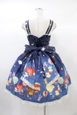 画像2: metamorphose / Happy balloon あみあげジャンパースカート Free ネイビー H-25-12-25-031-ME-OP-NS-ZH (2)