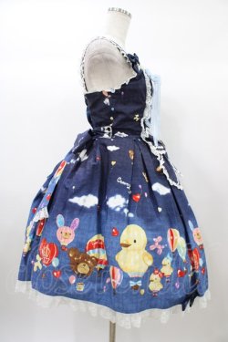 画像3: metamorphose / Happy balloon あみあげジャンパースカート Free ネイビー H-25-12-25-031-ME-OP-NS-ZH
