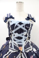画像4: metamorphose / Happy balloon あみあげジャンパースカート Free ネイビー H-25-12-25-031-ME-OP-NS-ZH (4)