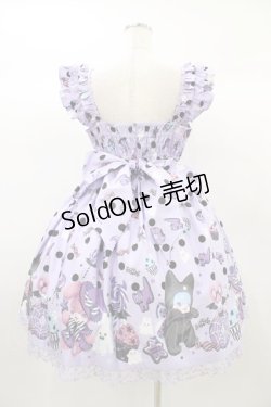 画像2: Angelic Pretty / Happy Treat Partyジャンパースカート Free ラベンダー H-25-12-25-032-AP-OP-NS-ZH