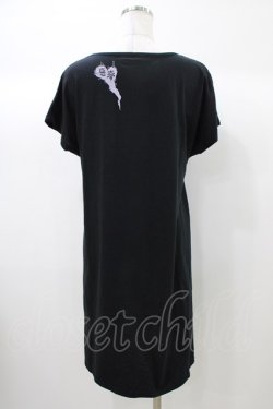 画像2: HYPER CORE / プリントカットソーワンピース  黒 H-25-12-26-036-PU-OP-KB-ZH