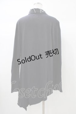 画像2: MINT NeKO / バブルネコカラー変形カーディガン  ブラック H-25-12-26-037-HN-TO-KB-ZH