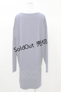 画像2: Ozz Croce / プリント刺繍ロングカットソー  ブルー H-25-12-26-040-OO-TO-KB-ZH