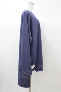 画像3: Ozz Croce / プリント刺繍ロングカットソー  ブルー H-25-12-26-040-OO-TO-KB-ZH