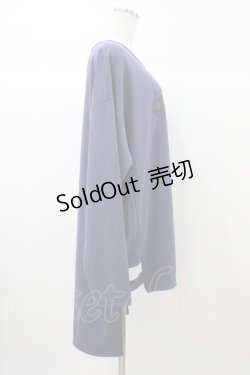 画像3: Ozz Croce / プリント刺繍ロングカットソー  ブルー H-25-12-26-040-OO-TO-KB-ZH