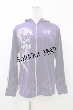 画像1: ALGONQUINS / プリントジャージパーカー  紫 H-25-12-26-041-AL-TO-KB-ZH