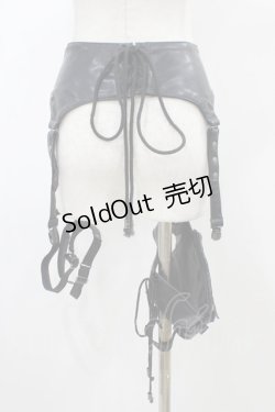 画像2: Ozz Croce / フラップポケット付レッグベルト  ブラック H-25-12-26-005-OO-ZA-KB-ZH