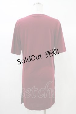 画像2: Deorart / サイドスリットロングカットソー  ボルドー H-25-12-26-051-PU-TO-KB-ZH