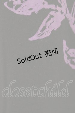 画像3: ALGONQUINS / プリント長袖カットソー  黒×紫 H-25-12-26-056-AL-TO-KB-ZH