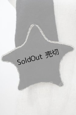 画像2: MILKBOY / STARマフラー  ブラック H-25-12-26-006-MB-ZA-KB-ZH