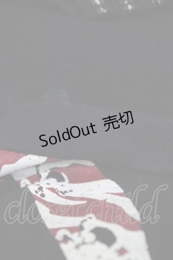 画像3: ALGONQUINS / ストライプ切替プリントロングカットソー  黒 H-25-12-26-057-AL-TO-KB-ZH