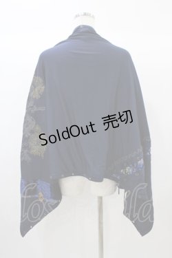 画像2: Ozz oneste / マルチケープストール  紺 H-25-12-26-008-OO-ZA-KB-ZH