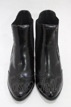 画像1: YOSUKE / ショートブーツ 37 ブラック H-25-12-26-009-PU-SH-KB-ZH