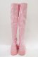 画像2: Demonia / レースアップロングブーツ US9(25.0〜25.5cm) ピンク H-25-12-26-010-PU-SH-KB-ZH (2)