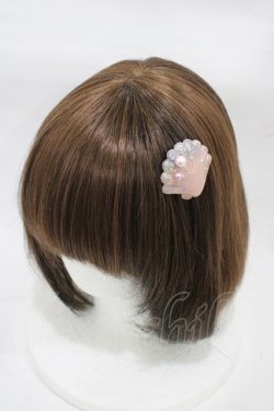 画像1: MILK / パールShellバレッタ  ピンクシェル H-25-12-26-002-ML-AC-KB-ZH